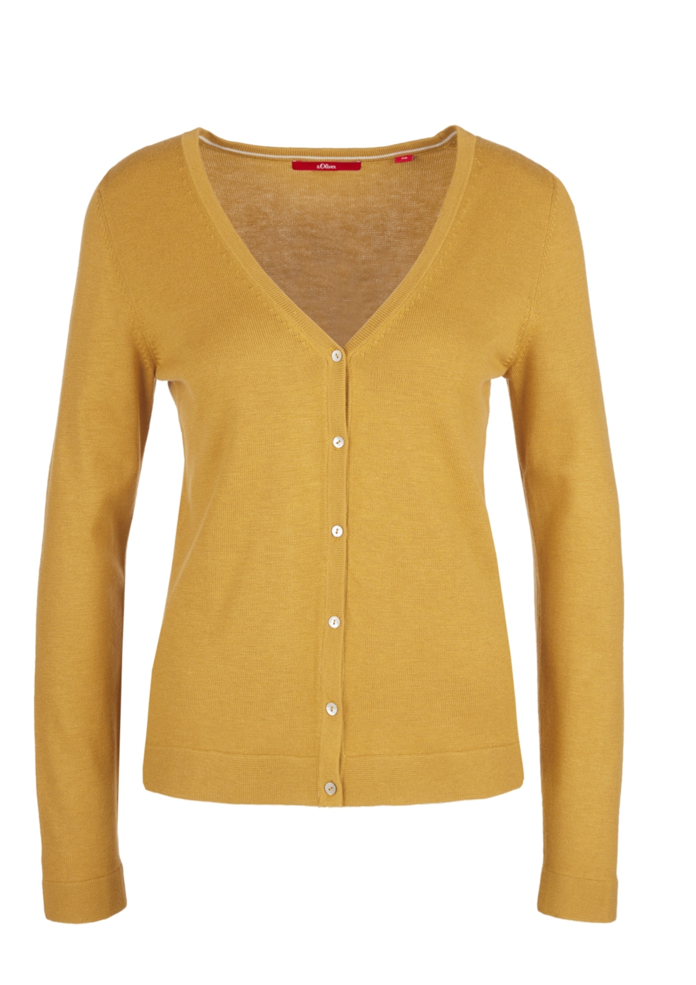 s.Oliver - Strickjacke in senf