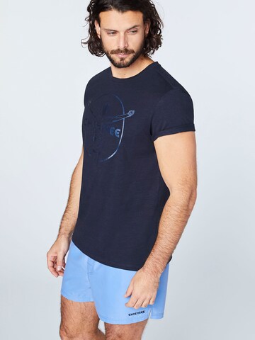 Coupe regular T-Shirt CHIEMSEE en bleu