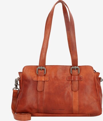 Spikes & Sparrow Shoulder Bag in Brown: front