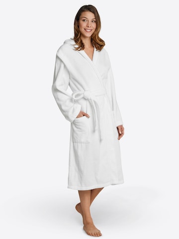 Peignoir long SCHIESSER en blanc : devant