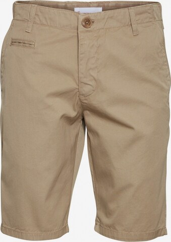 KnowledgeCotton Apparel Chino Pants in Beige: front