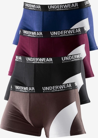 LE JOGGER Packung: Boxer, Authentic Underwear (4 Stck.) in Mischfarben