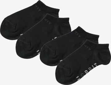 Chaussettes ESPRIT en noir : devant