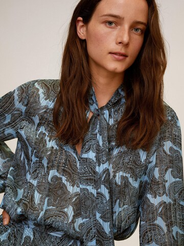 MANGO Blouse 'Deno' in Blauw