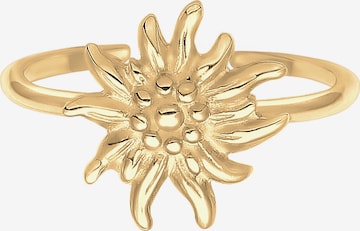 ELLI Ring 'Edelweiss' in Goud: voorkant