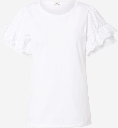 River Island T-shirt 'BRODERIE' en blanc, Vue avec produit