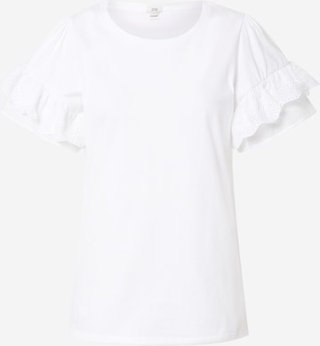 River Island - Camiseta 'BRODERIE' en blanco: frente