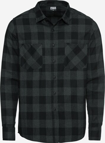 Coupe regular Chemise Urban Classics en gris : devant