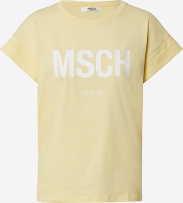 T-shirt 'Alva' MSCH COPENHAGEN en jaune : devant