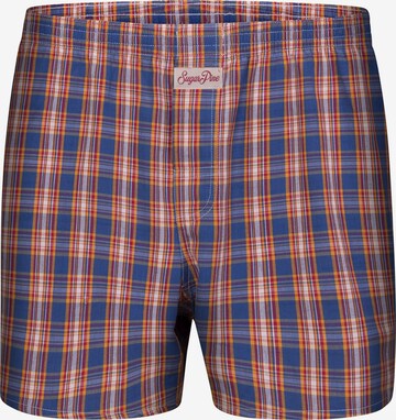 Sugar Pine Boxershorts 'Classic Check' in Blau: predná strana