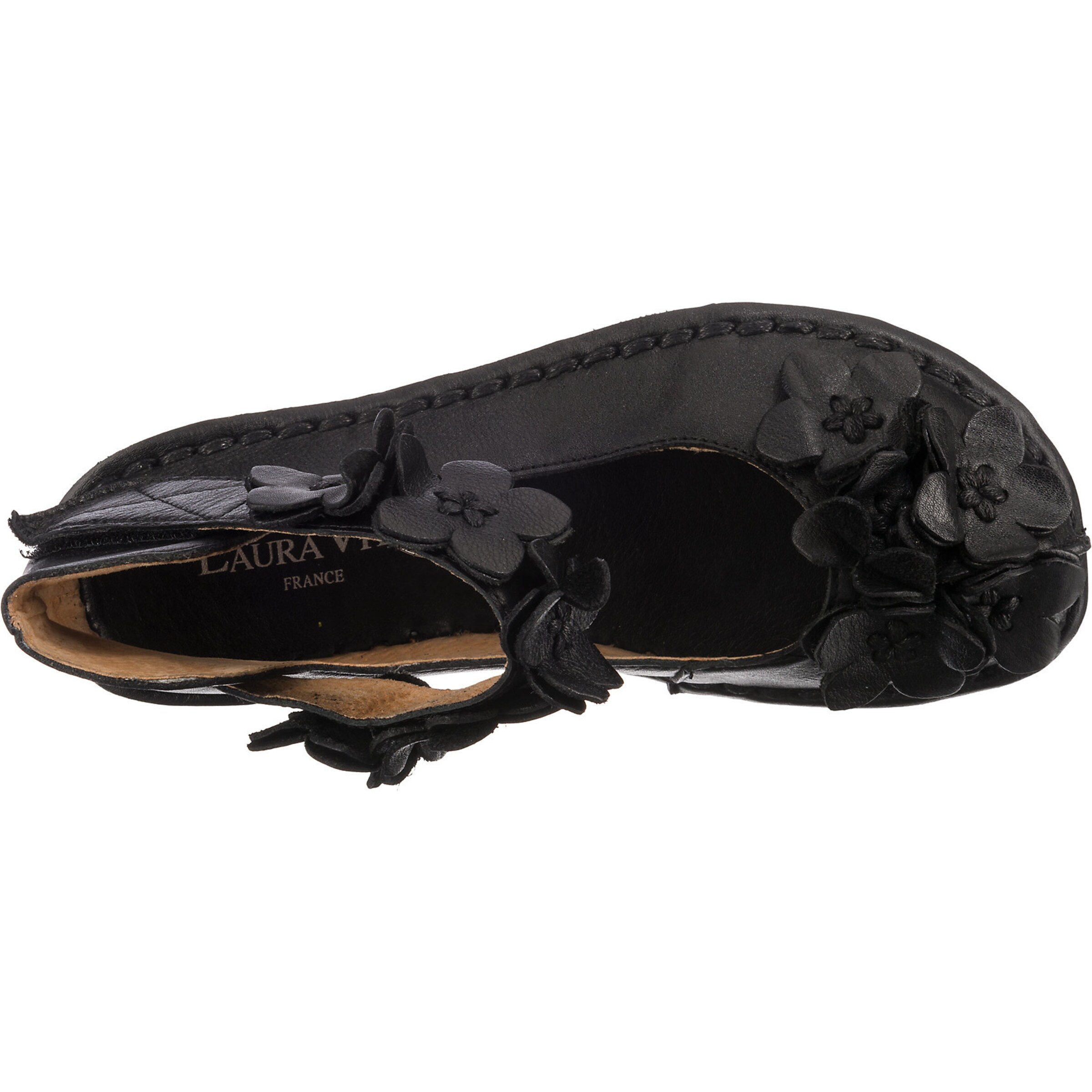 Laura Vita Strap ballerina 'Hocobio' in Black