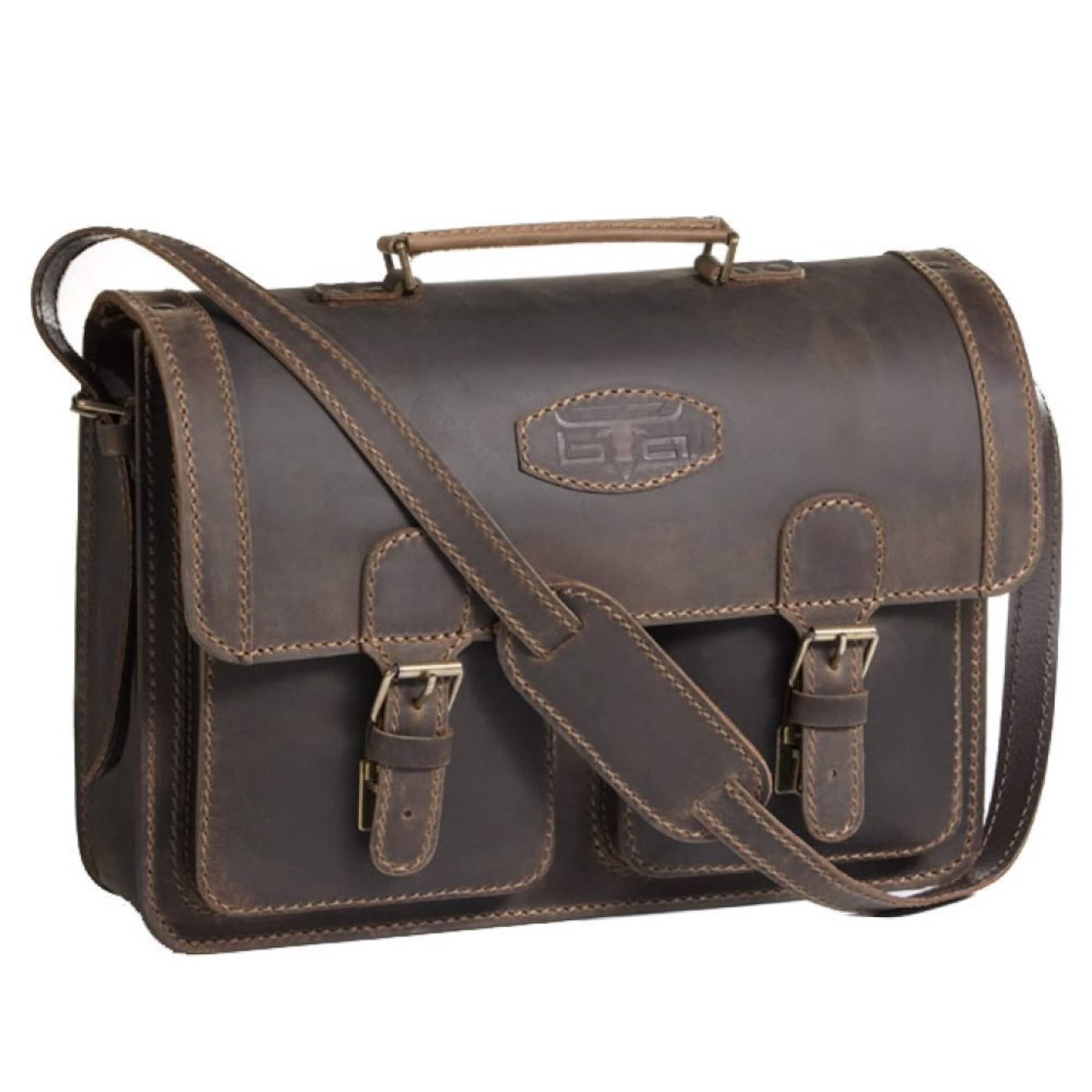 MIKA Document bag in Brown: front