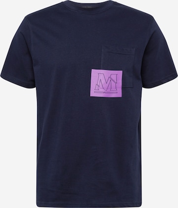 Mennace Regular fit Shirt in Blauw: voorkant