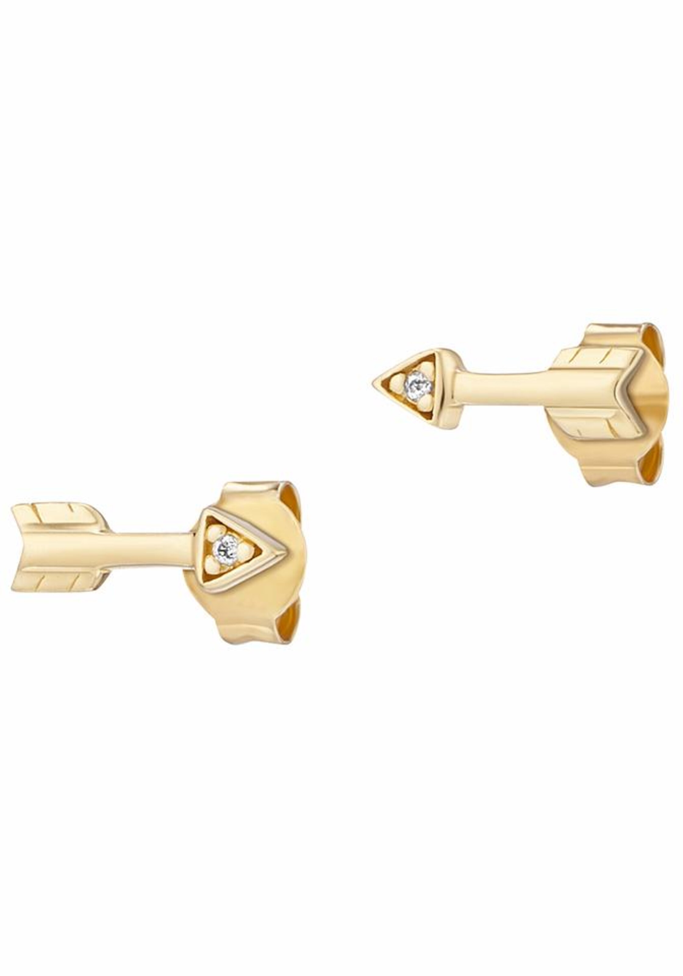 caï Ohrstecker in Gold: Vorderseite