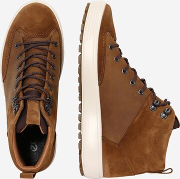 ECCO High-Top Sneakers in Brown