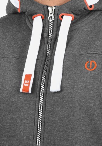 !Solid Zip-Up Hoodie 'Benjamin' in Grey