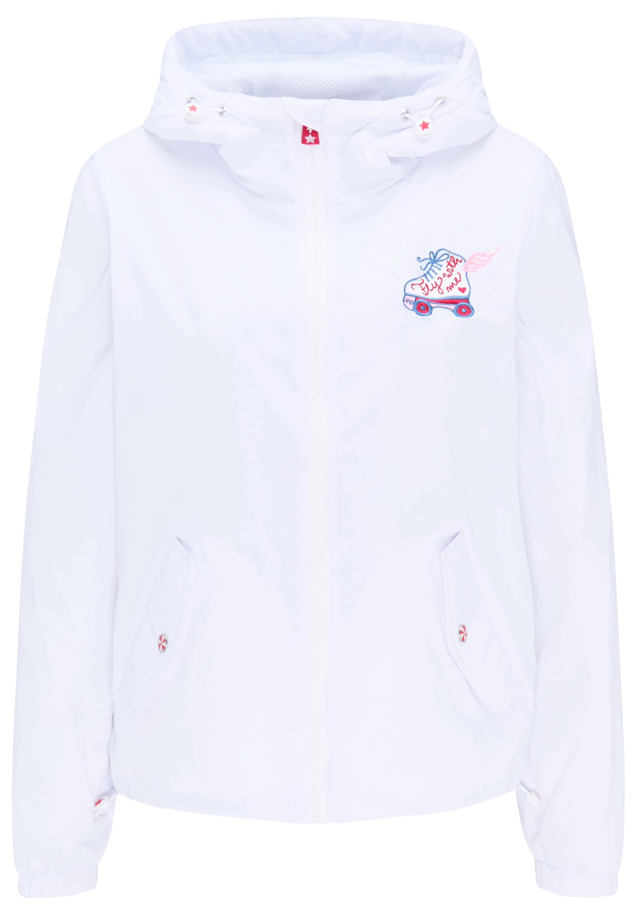 MYMO Prehodna jakna | dimno modra / rosé / rdeča / bela barva, Prikaz izdelka