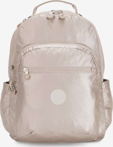 KIPLING Ryggsäck 'Seoul' i beige: framsida