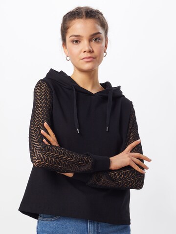 ABOUT YOU Sweatshirt 'Svenja' in Zwart: voorkant