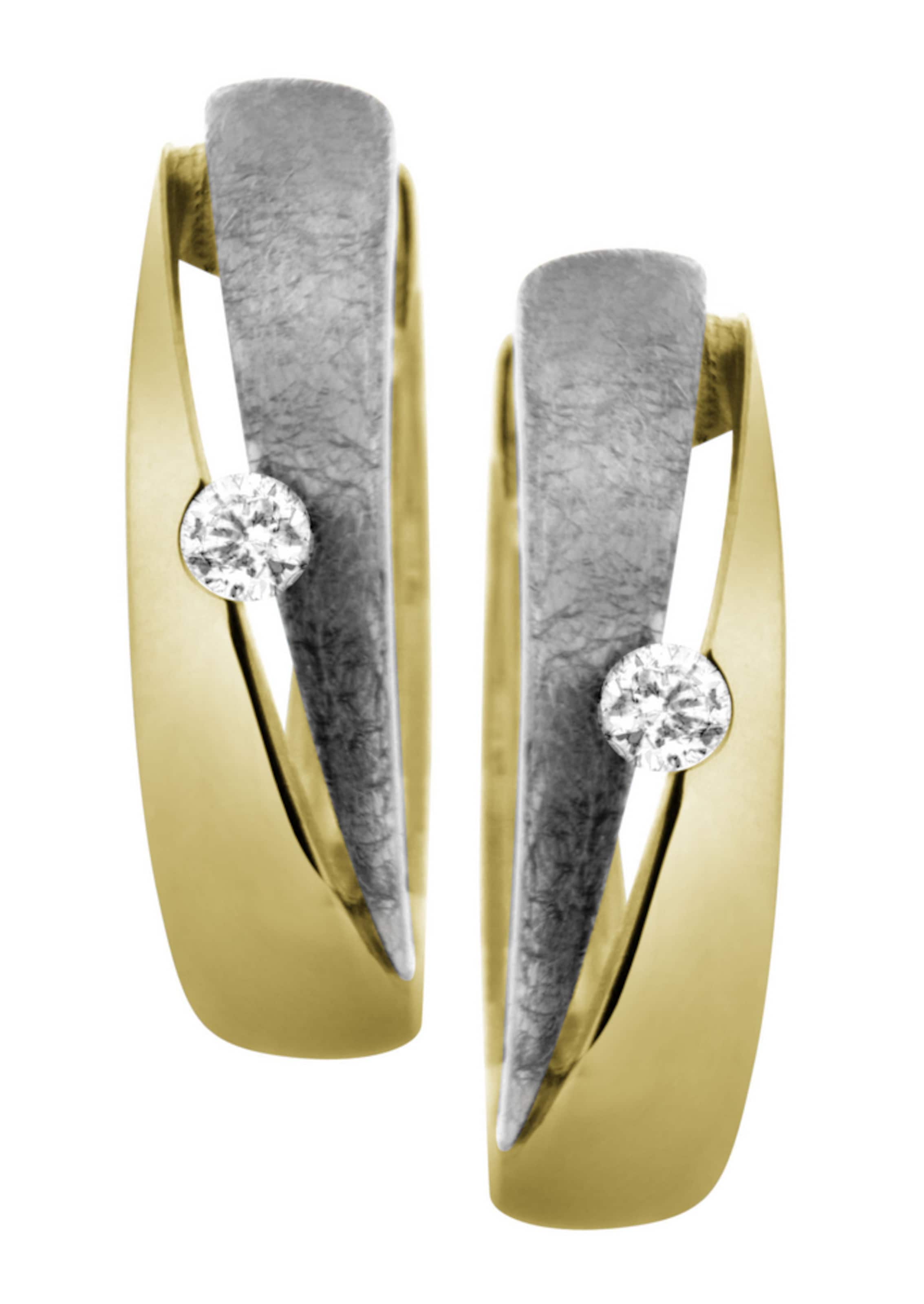 FIRETTI Ohrringe 'Bicolor-Optik' in Mischfarben: Vorderseite