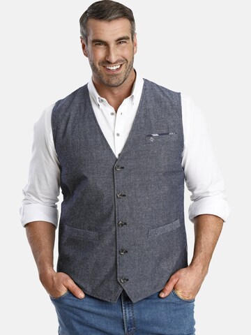 Gilet de costume 'Duke Daniel' Charles Colby en gris : devant