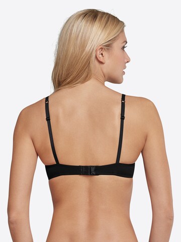 SCHIESSER T-shirt Bra in Black: back