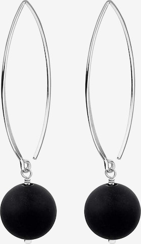 Boucles d'oreilles Nenalina en noir : devant