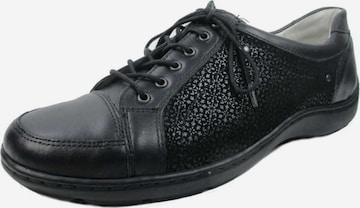 WALDLÄUFER Lace-Up Shoes in Black: front