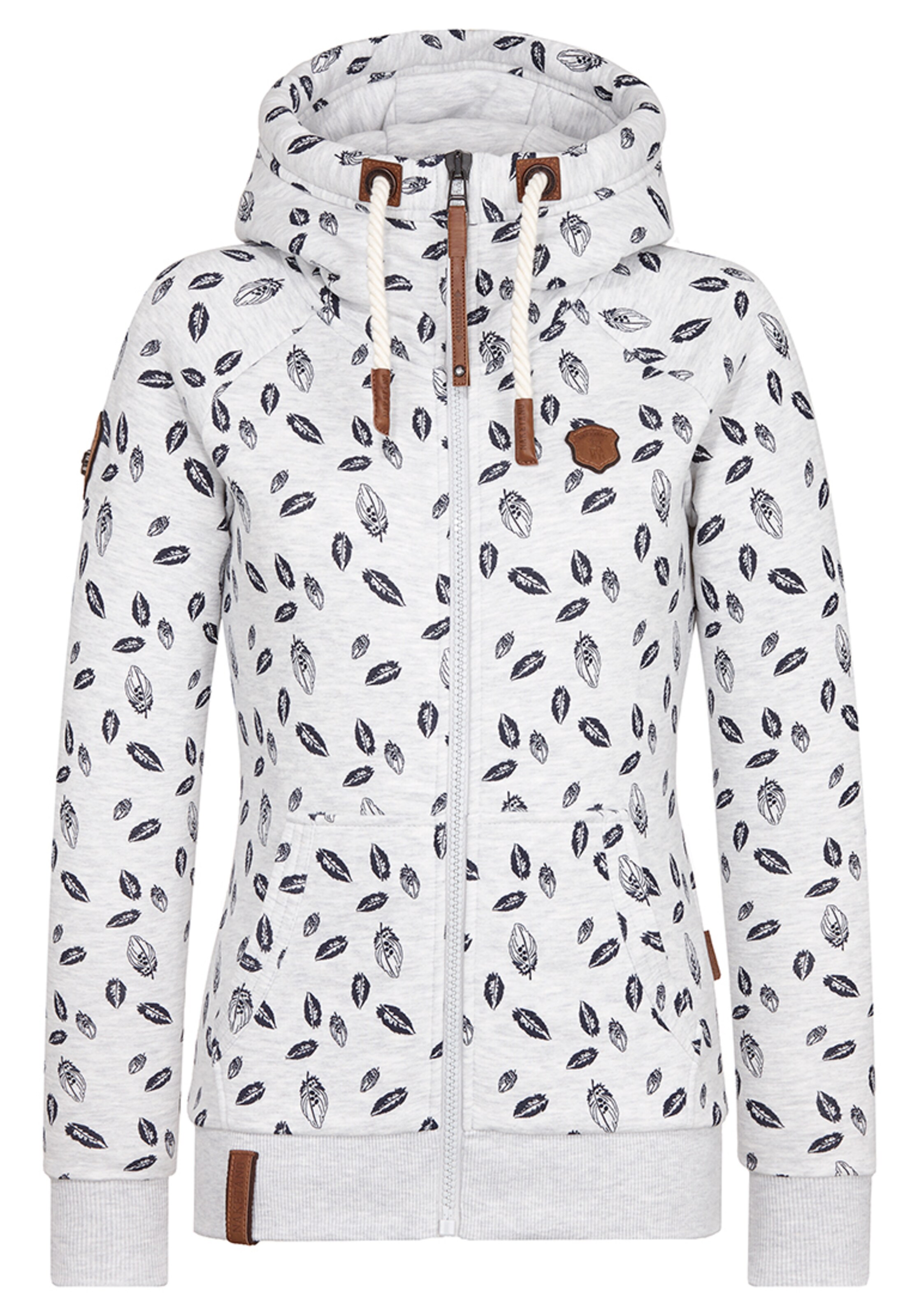 naketano Sweatjacke in Grau: Vorderseite