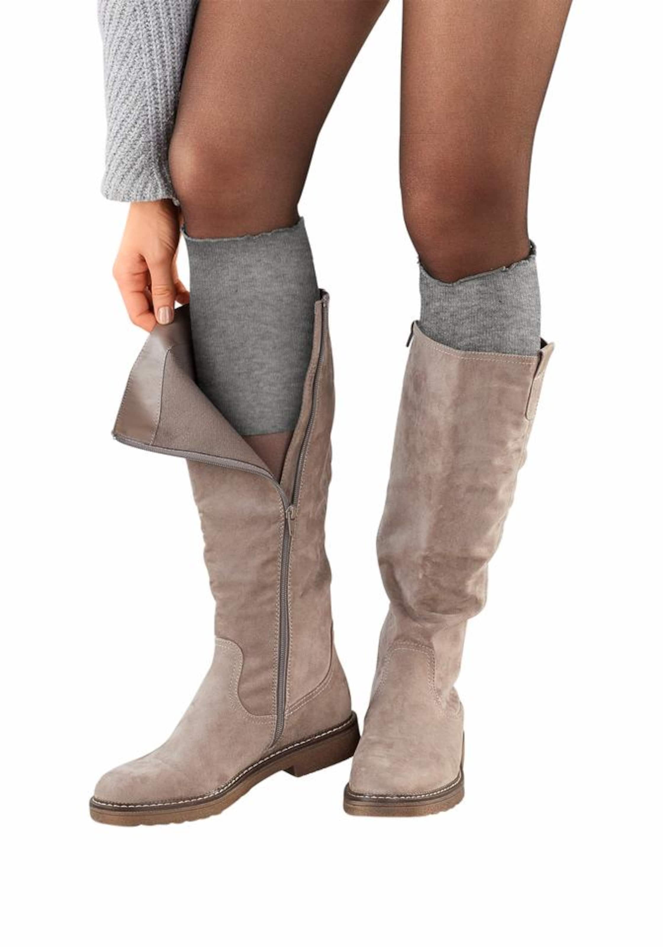 LAVANA Stulpen in Grau: Vorderseite