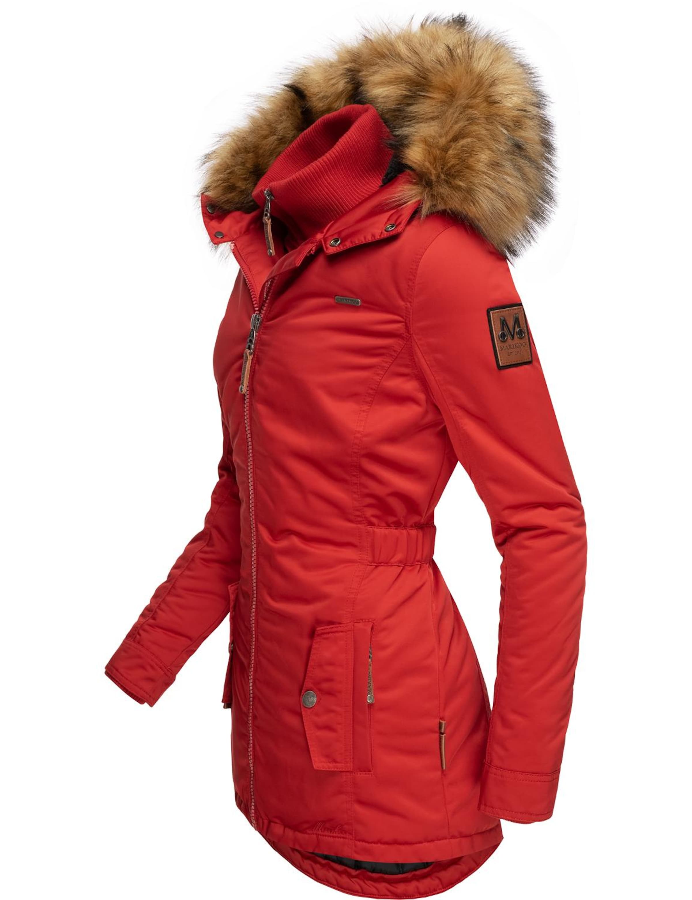 MARIKOO Płaszcz zimowy 'Sanakoo' w kolorze czerwony