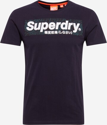 Superdry Majica | črna barva: sprednja stran