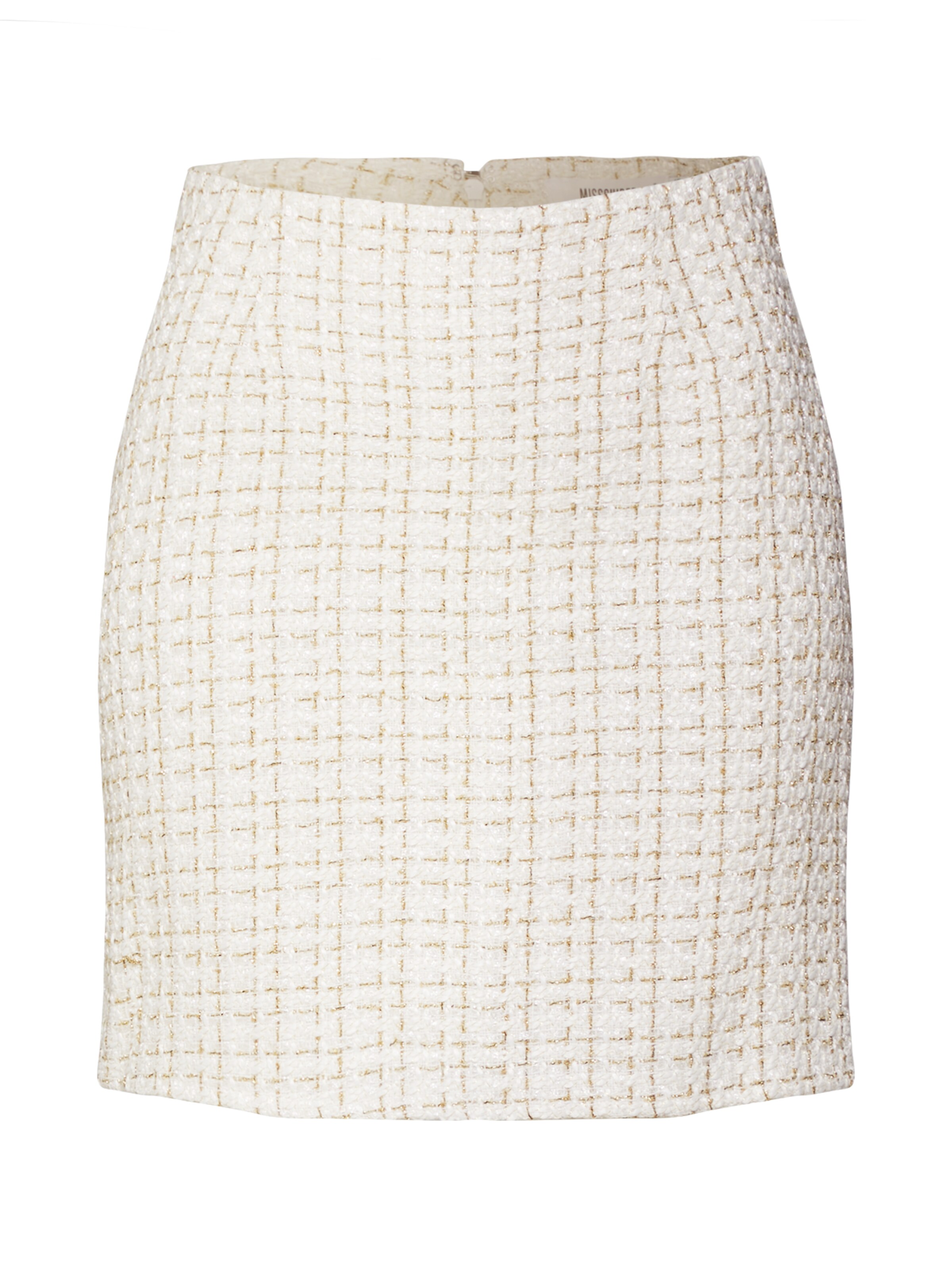 Missguided - Rok 'BOUCLE SKIRT CO-ORD' in de kleur Crème