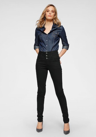 ARIZONA Slimfit Jeans in Schwarz
