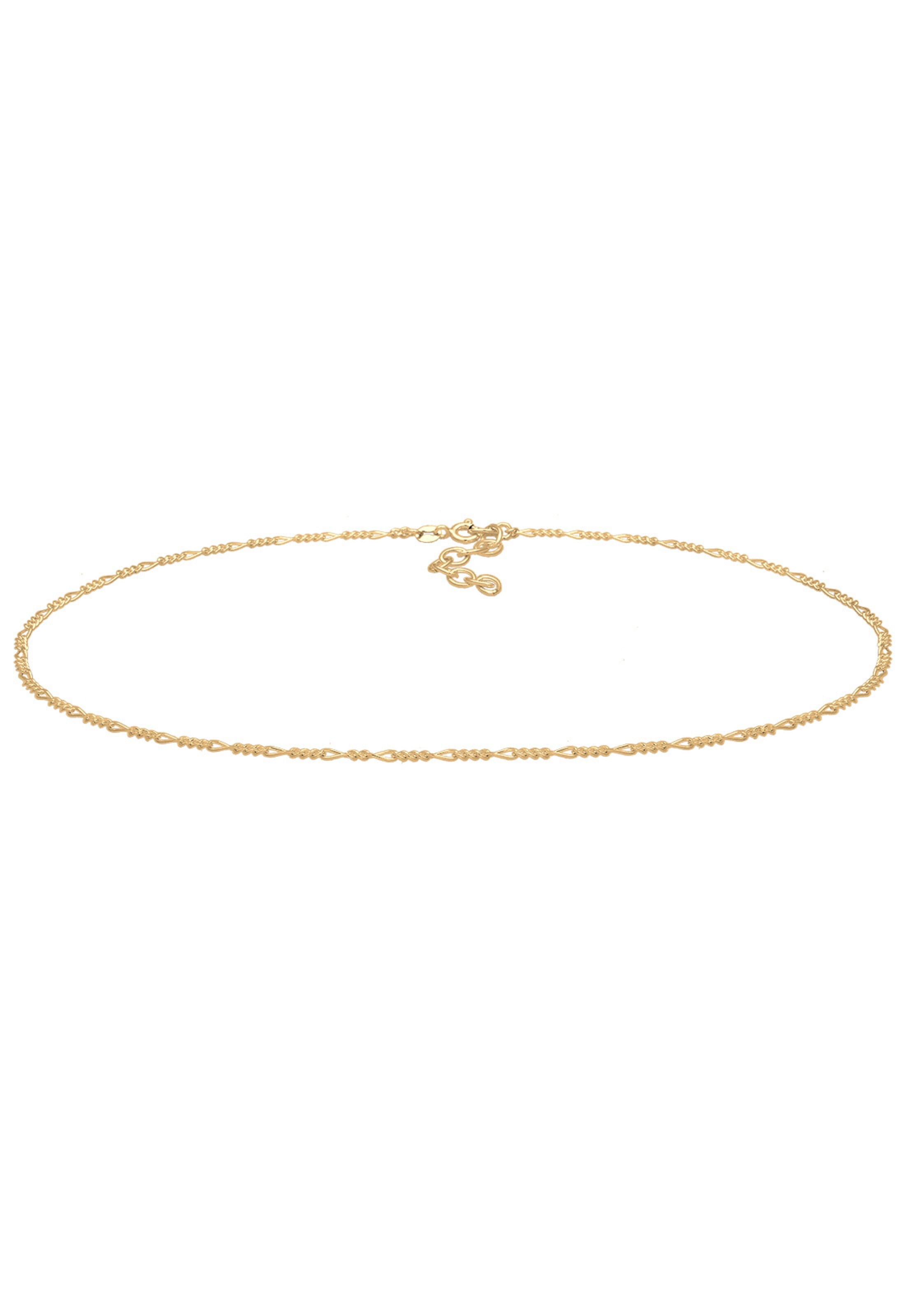 ELLI Kette 'Figaro' in Gold: Vorderseite