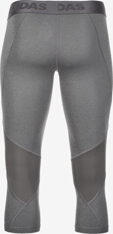 ADIDAS PERFORMANCE Skinny Sporthose 'AlphaSkin' in Grau