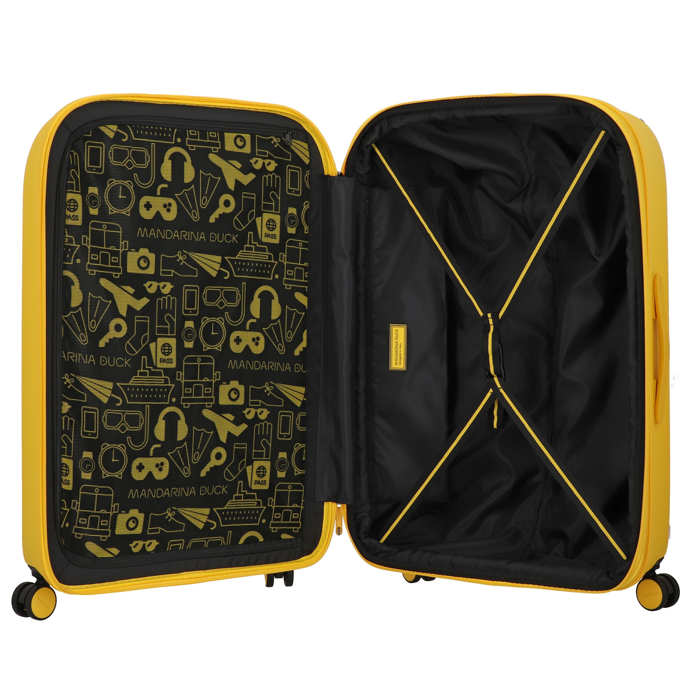 MANDARINA DUCK 4-Rollen-Trolley 'Logoduck+' 75 cm in Gelb