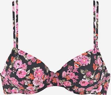 LASCANA - Push-up Top de bikini 'Blümli' en Mezcla de colores: frente