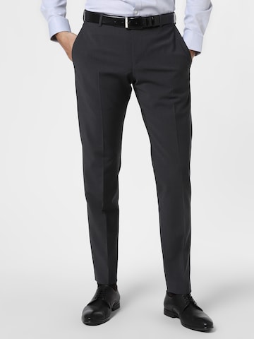 Finshley & Harding Regular Baukasten-Hose ' Mitch ' in Grau: Vorderseite