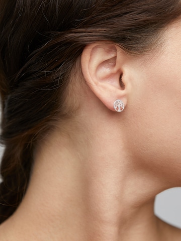 Boucles d'oreilles 'Georgina' Pilgrim en argent : devant