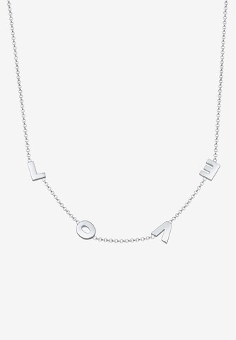 ELLI Necklace 'Love-Schriftzug' in Silver