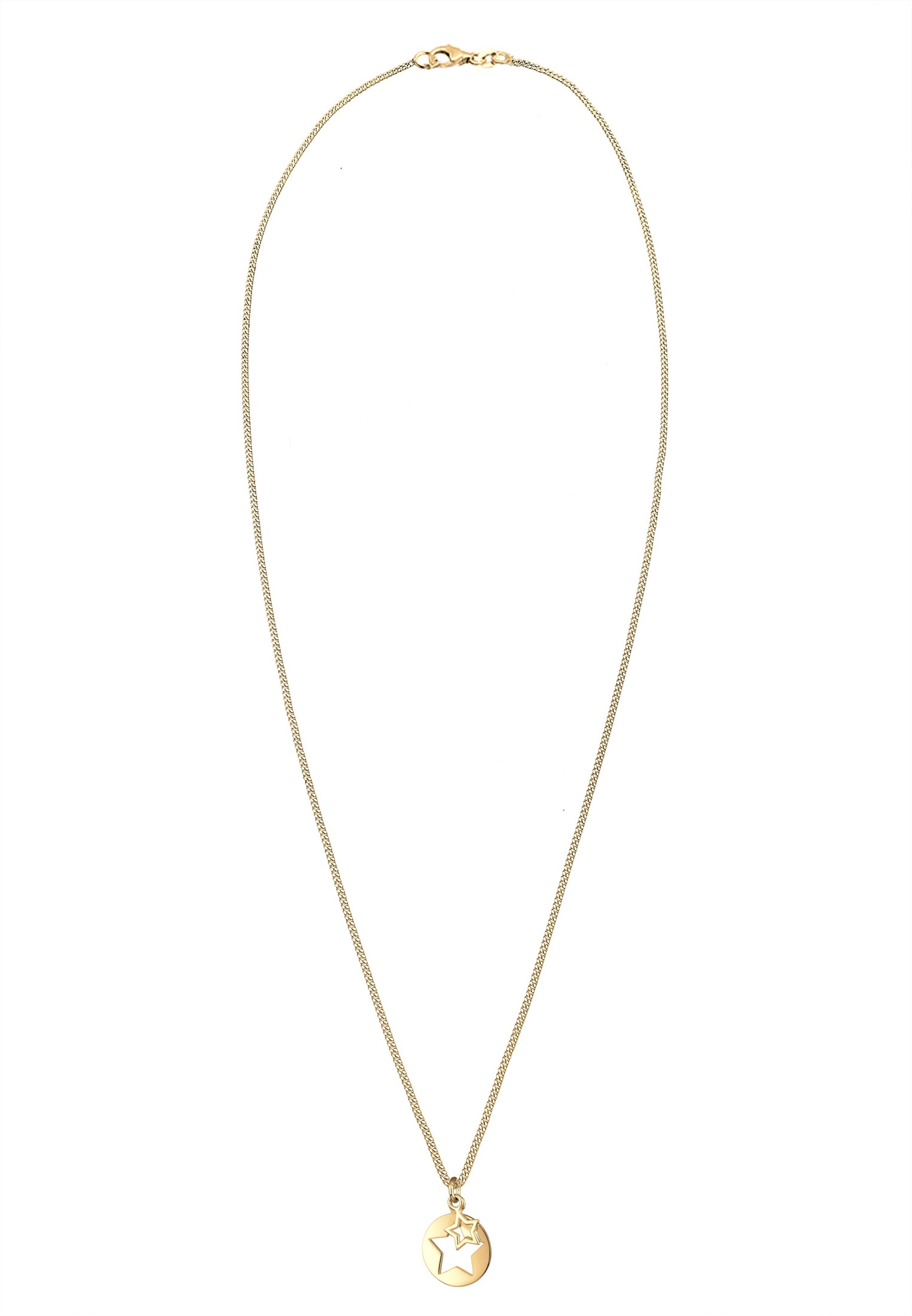 ELLI Kette 'Sterne' in Gold: Vorderseite