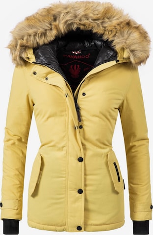 NAVAHOO Зимняя куртка 'Laura' в Желтый: спереди