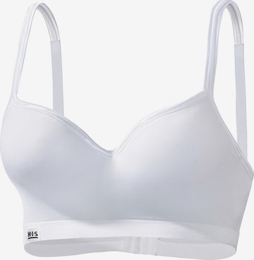 H.I.S Push-up Bra in White: front