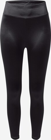 Urban Classics Skinny Leggings in Black: front