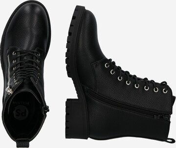 Bottines à lacets 'Marit Shoe' ABOUT YOU en noir : sur le côté