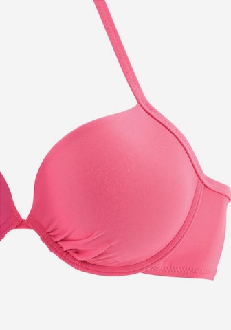 BUFFALO Normalny krój Góra bikini w kolorze różowy