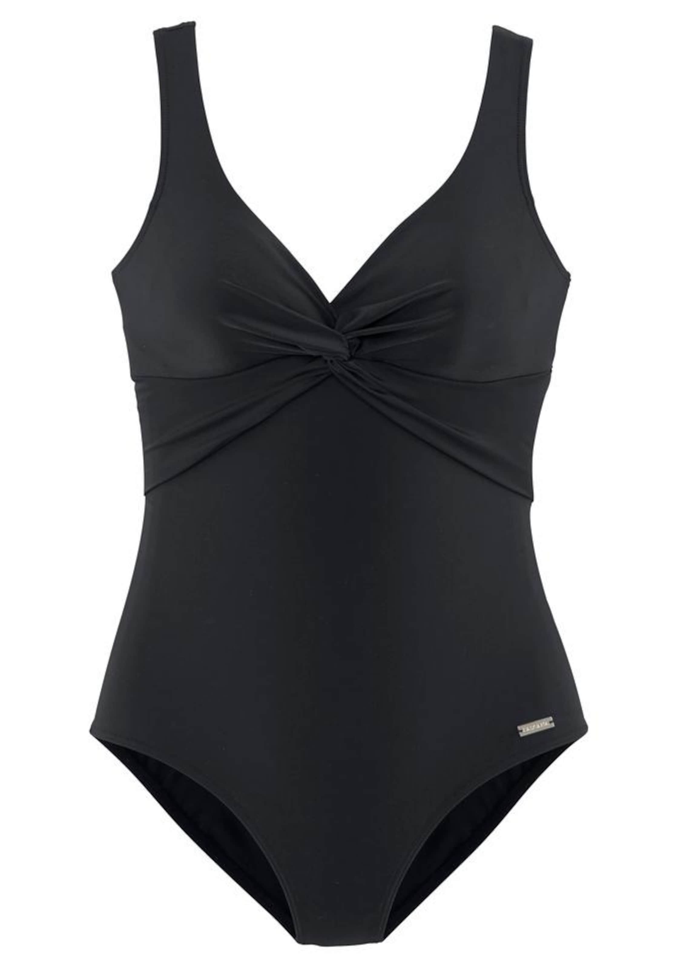 Maillot de bain modelant LASCANA en noir : devant