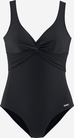 LASCANA Shaping swimsuit in Black: front