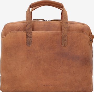 Harold's Document Bag 'Antic' in Brown: front